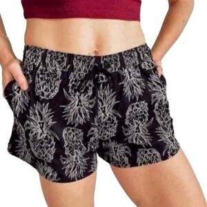 Lauren James Pineapple Shorts,  Black/White - Size Medium